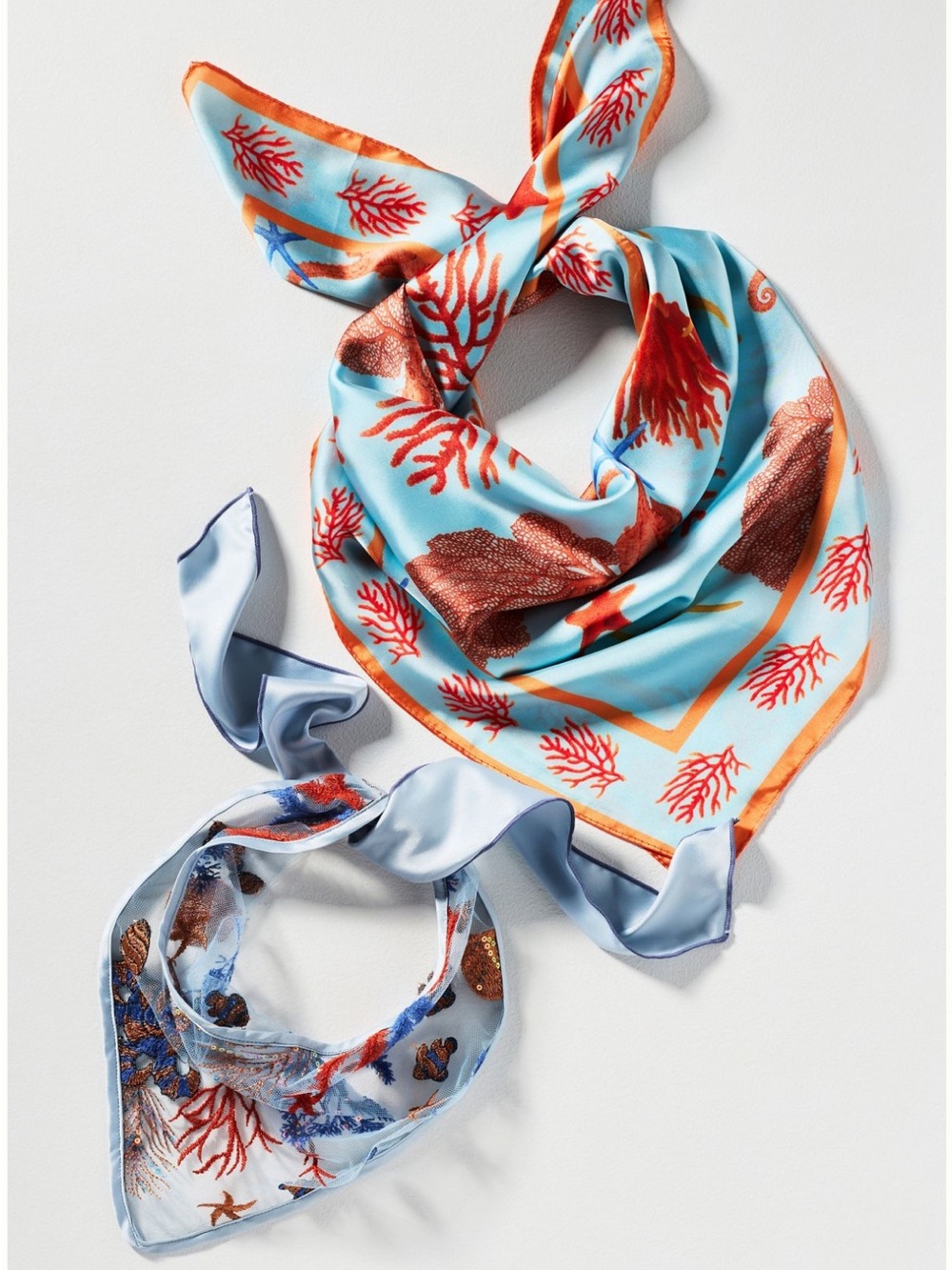 Anthropologie Summer Icon Hair Scarves Set of 2. Brand new!